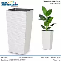 Foto articolo dell\'articolo 00000178 VASO AURORA 30X30X57 CM BIANCO