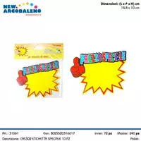 Foto articolo dell\'articolo 10 PZ ETICHETTA SPECIALE 13,8X10 CM CAS302 