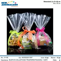 Foto articolo dell\'articolo 100 PZ BUSTA IN CELLOPHANE TRASPARENTE 50X70 CM 93455