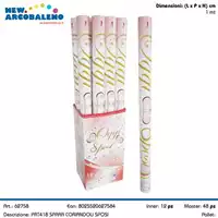 Foto articolo dell\'articolo 12 PZ SPARACORIANDOLI SPOSI H 1 MT PRT418
