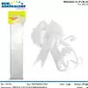 Foto articolo dell\'articolo 2 PZ COCCARDA BIANCA 5X150 CM PRT310