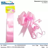 Foto articolo dell\'articolo 2 PZ COCCARDA ROSA 5X150 CM PRT311 