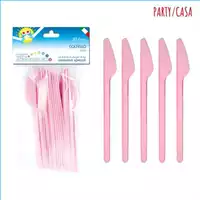 Foto articolo dell\'articolo 20 PZ COLTELLI ROSA H 17 CM PRT199 