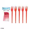 Foto articolo dell\'articolo 20 PZ FORCHETTA ROSSA H 17 CM PRT209 