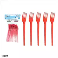 Foto articolo dell\'articolo 20 PZ FORCHETTA ROSSA H 17 CM PRT209 
