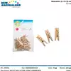 Foto articolo dell\'articolo 20 PZ MOLLETTINA FERMACARTE IN LEGNO H 3,5 CM PRT377 