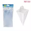 Foto articolo dell\'articolo 6 PZ CONO TRASPARENTE IN PVC 4X4X15 CM PRT597