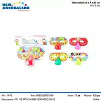 6 PZ MASCHERINA CON NASO 19X9 CM PRT163 
