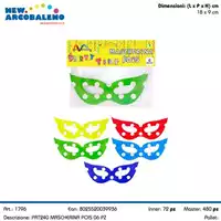 Foto articolo dell\'articolo 6 PZ MASCHERINA POIS 18X9 CM PRT240  