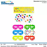 Foto articolo dell\'articolo 6 PZ MASCHERINA POIS CLASSICA 17X8 CM PRT241 