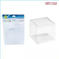 Foto articolo dell\'articolo 7 PZ CUBO TRASPARENTE IN PVC 7X7X7 CM PRT598 