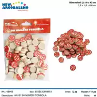 Foto articolo dell\'articolo 90 NUMERI TOMBOLA STAMPA SU UN LATO 1,80x0,60 CM AN161