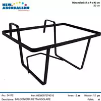 Foto articolo dell\'articolo BALCONIERA RETTANGOLARE 30 CM 74310