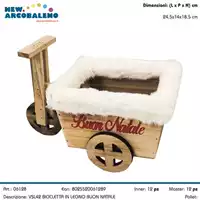 Foto articolo dell\'articolo BICICLETTA IN LEGNO BUON NATALE VSL42 