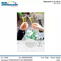 Foto articolo dell\'articolo BIGLIETTO 25° ANNIVERSARIO 17X12 CM PRT623 