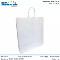 Foto articolo dell\'articolo BUSTA BIANCA CORDINO 40X15X56 CM 310000483AB25 BUS09