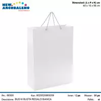 Foto articolo dell\'articolo BUSTA REGALO BIANCA CON CORDINO 40x16x56 cm BUS16