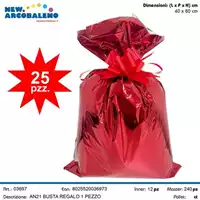 Foto articolo dell\'articolo BUSTA REGALO METALLIZZATA 40x60 CM AN21 