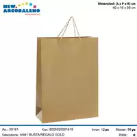 Foto articolo dell\'articolo BUSTA REGALO ORO CON CORDINO AN41