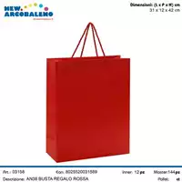 Foto articolo dell\'articolo BUSTA REGALO ROSSA CON CORDINO AN38 
