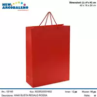 Foto articolo dell\'articolo BUSTA REGALO ROSSA CON CORDINO AN40 