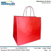 Foto articolo dell\'articolo BUSTA ROSSA FONDO LARGO 35X22X32 CM 310003050AB15 BUS14