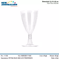 Foto articolo dell\'articolo CALICE VINO TRASPARENTE 6 PZ PRT732 