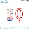Foto articolo dell\'articolo CANDELA N°0 BIG H 11,5 CM PRT543 