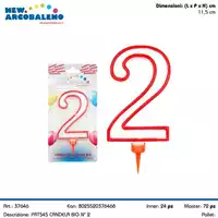 Foto articolo dell\'articolo CANDELA N°2 BIG H11,5 CM PRT545 