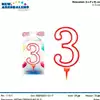 Foto articolo dell\'articolo CANDELA N°3 BIG H 11,5 CM PRT546 