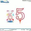 CANDELA N°5 BIG H 11,5 CM PRT548 