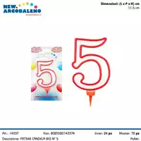 Foto articolo dell\'articolo CANDELA N°5 BIG H 11,5 CM PRT548 