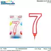 Foto articolo dell\'articolo CANDELA N°7 BIG H 11,5 CM PRT550 