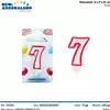 Foto articolo dell\'articolo CANDELA N°7 H 8 CM PRT540 