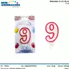 Foto articolo dell\'articolo CANDELA N°9 H 8 CM PRT542 