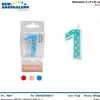 Foto articolo dell\'articolo CANDELA POIS N°1 H 8 CM PRT701 