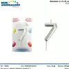Foto articolo dell\'articolo CANDELA SILVER N°7 H 8 CM PRT697 