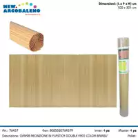 Foto articolo dell\'articolo CANNICCIO DOPPIA VISTA BAMBU' IN PVC 100x300 CM GRN98 