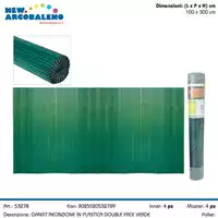 Foto articolo dell\'articolo CANNICCIO DOPPIA VISTA VERDE IN PVC 100x300 CM GRN97 