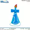 Foto articolo dell\'articolo CAPPELLO N°1 AZZURRO 13X30 CM PRT566 