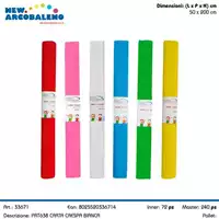 Foto articolo dell\'articolo CARTA CRESPA BIANCA 0,5X2 mt PRT638