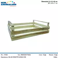 Foto articolo dell\'articolo CASSETTA IN LEGNO NATURALE 38X29X7 CM VSL03 