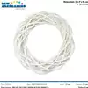 Foto articolo dell\'articolo CERCHIO DECORATIVO IN VIMINI BIANCO Ø34X8 CM AN125 