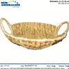 Foto articolo dell\'articolo CESTINO ROTONDO CON MANICI IN GIACINTO D'ACQUA Ø26X6 CM CST120 