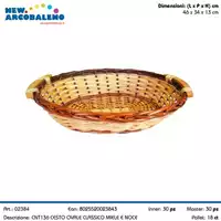 Foto articolo dell\'articolo CESTO OVALE 46X34X13 CM CNT136 