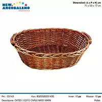 Foto articolo dell\'articolo CESTO OVALE MAXI 71X53X17 CM CNT231 