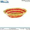Foto articolo dell\'articolo CESTO OVALE MIELE/ROSSO 46X34X13 CM CNT135 