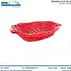 Foto articolo dell\'articolo CESTO OVALE ROSSO 36X27X10 CM CNT155 