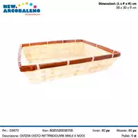 Foto articolo dell\'articolo CESTO RETTANGOLARE CHIARO IN BAMBU' CNT234 