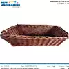 Foto articolo dell\'articolo CESTO RETTANGOLARE MARRONE VIMINI PIENO 71X48X17 CM CNT310 